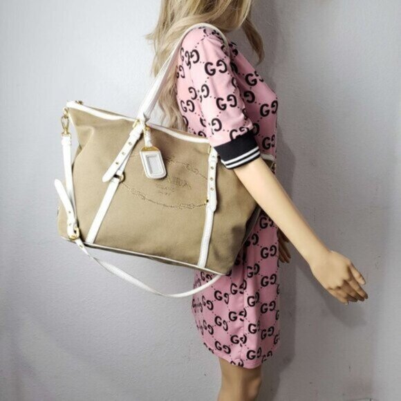 Prada Jacquard Logo Shoulder Bag 480-052223 - Picture 16 of 16